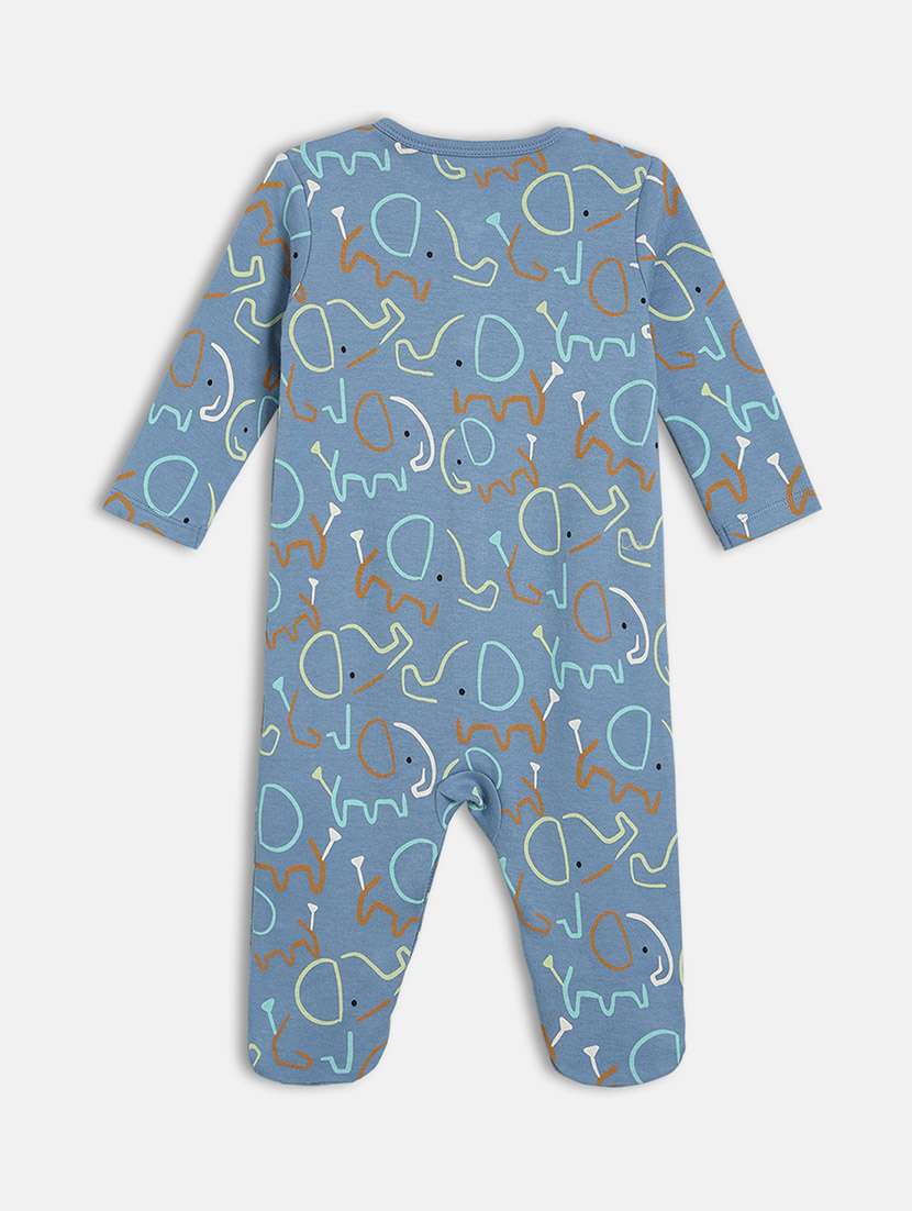 kids pack of 2 printed round neck long sleeve onesie - 22093867 - Standard Image - 4