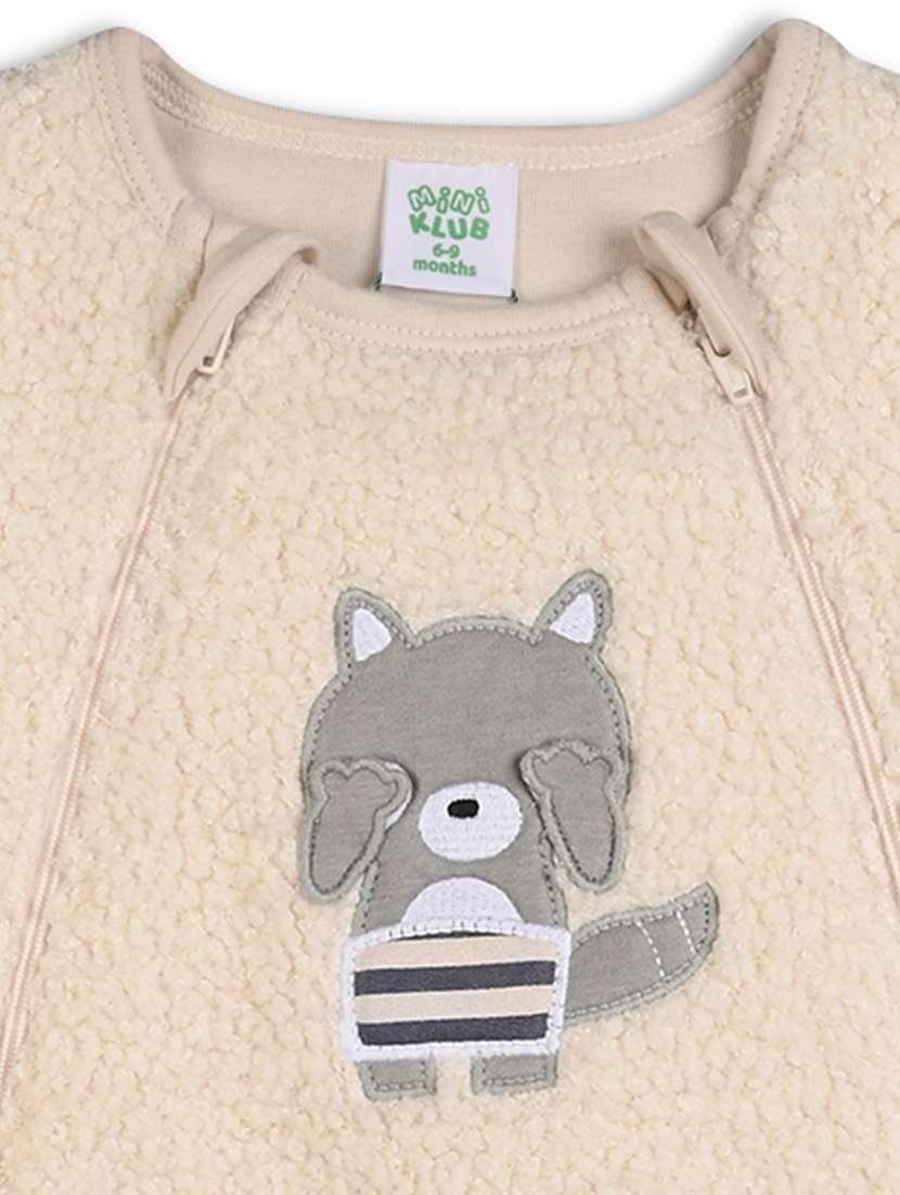 kids self designed round neck long sleeve romper - 22093870 -  Standard Image - 1