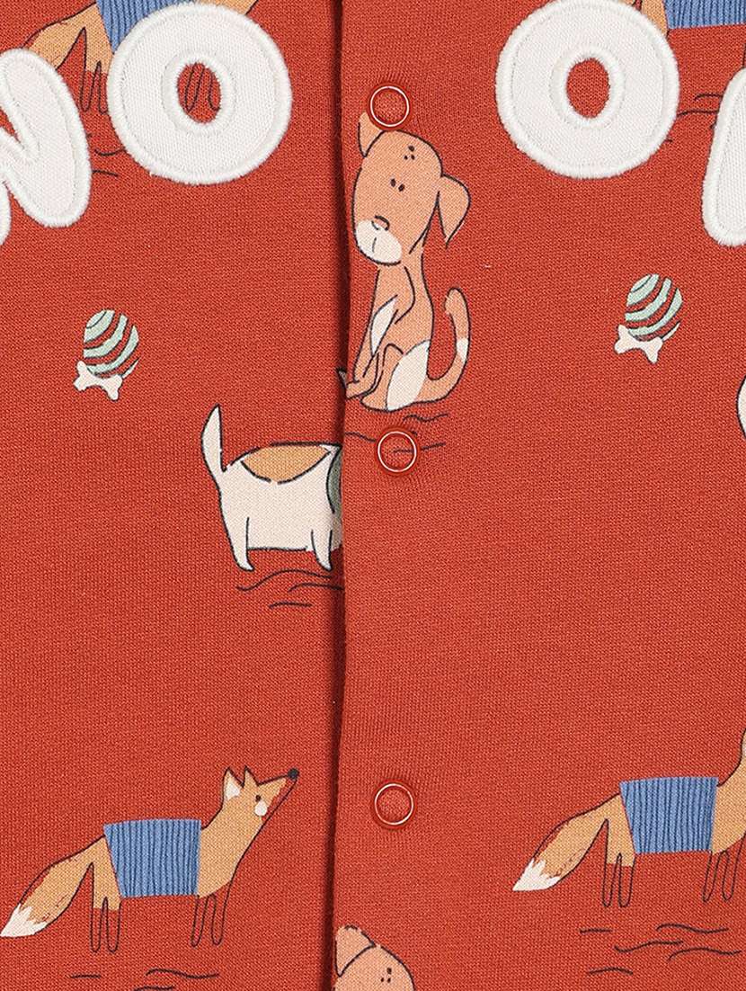 kids printed round neck long sleeve onesies  - 22093878 -  Standard Image - 4