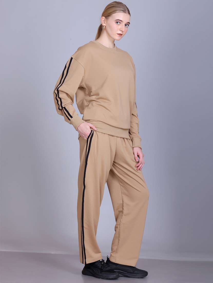 women solid long sleeve active wear set - 22093905 -  Standard Image - 1