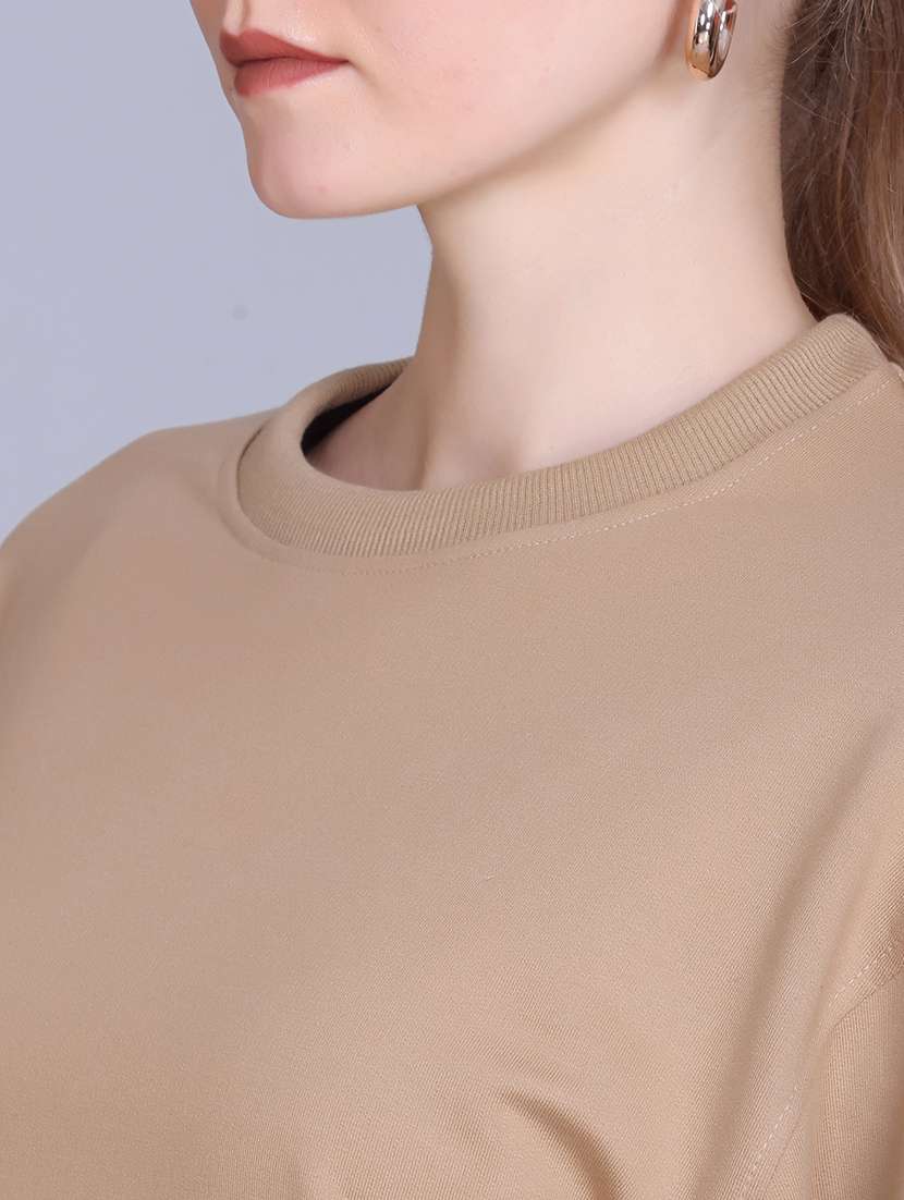 women solid long sleeve active wear set - 22093905 -  Standard Image - 4