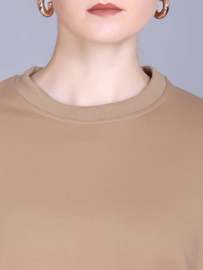 women solid long sleeve active wear set - 22093910 -  Standard Image - 4