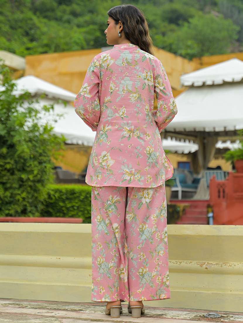 women floral print top and palazzo co-ord set - 22093911 - Standard Image - 4