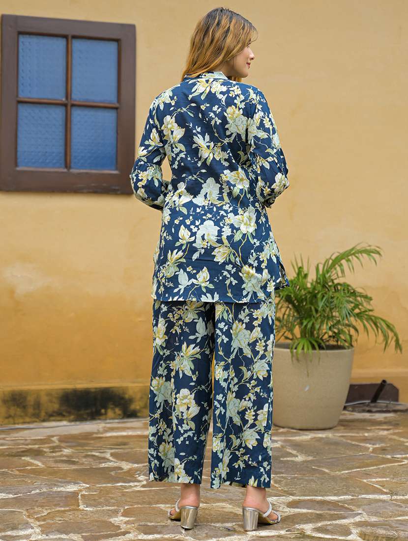 women printed top and palazzo co-ord set - 22093912 -  Standard Image - 4
