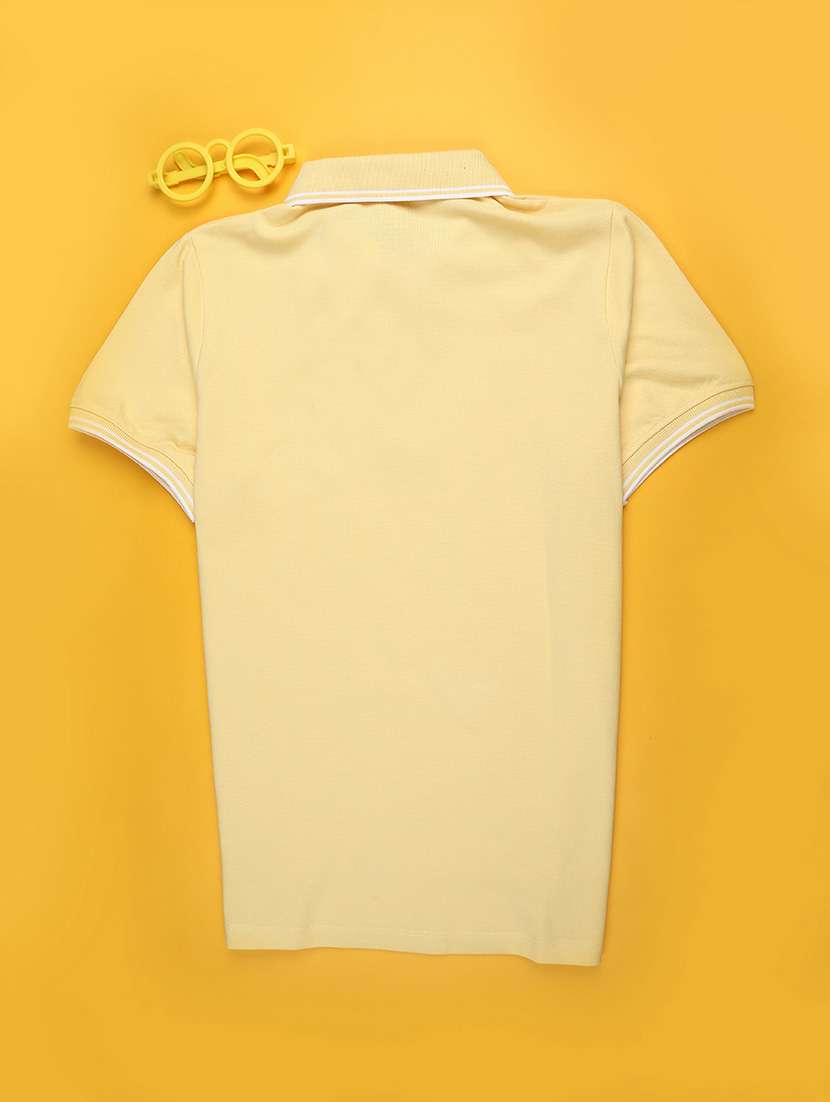boys solid short sleeve polo t-shirt - 22094229 -  Standard Image - 1