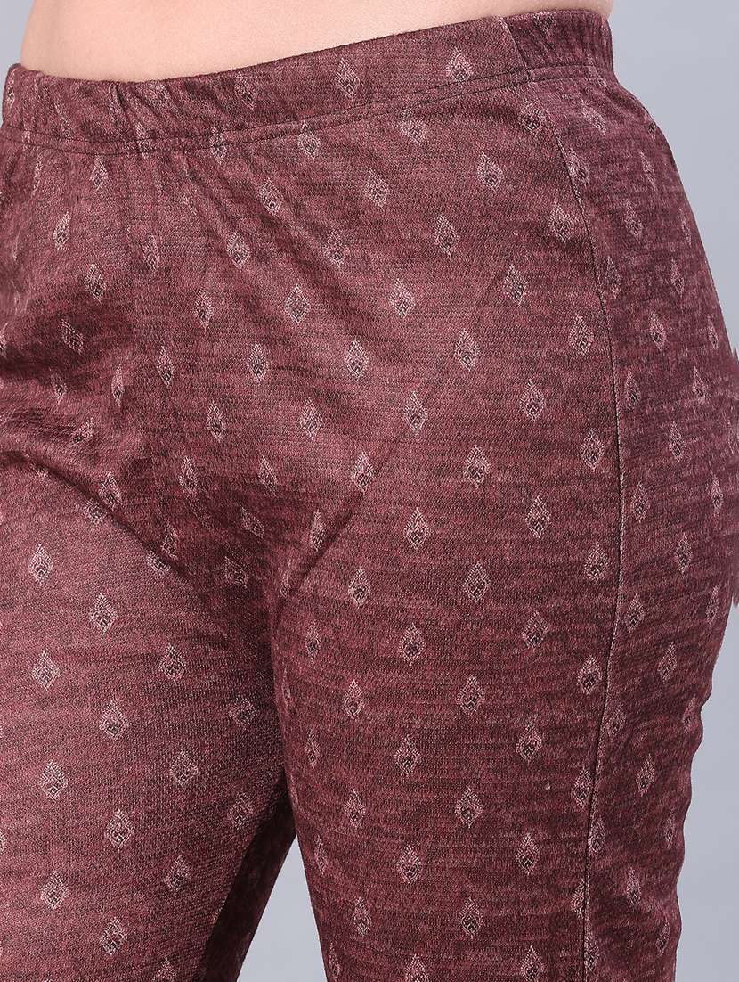 women printed long sleeve kurta pant with dupatta set - 22094378 -  Standard Image - 4