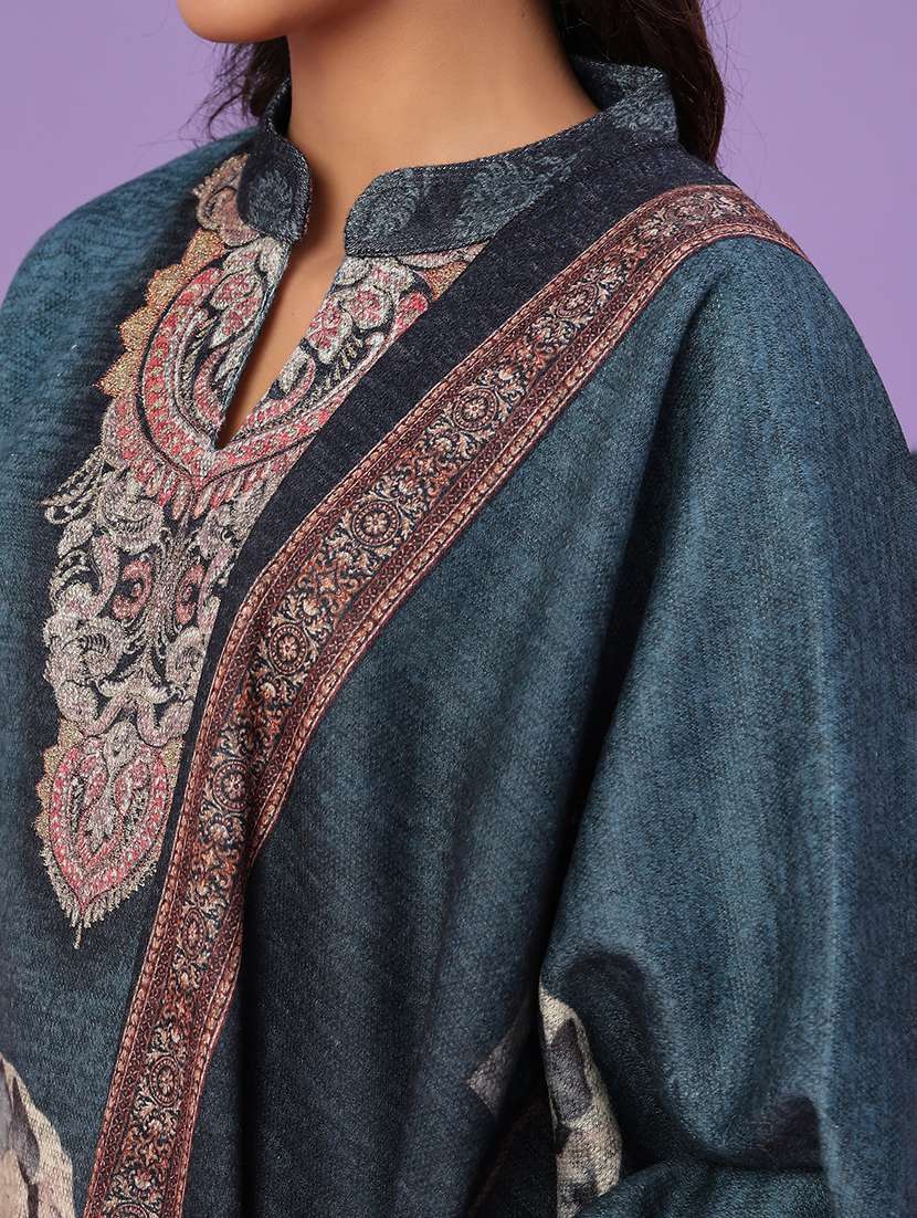 women printed long sleeve kurta pant with dupatta set - 22094386 -  Standard Image - 4