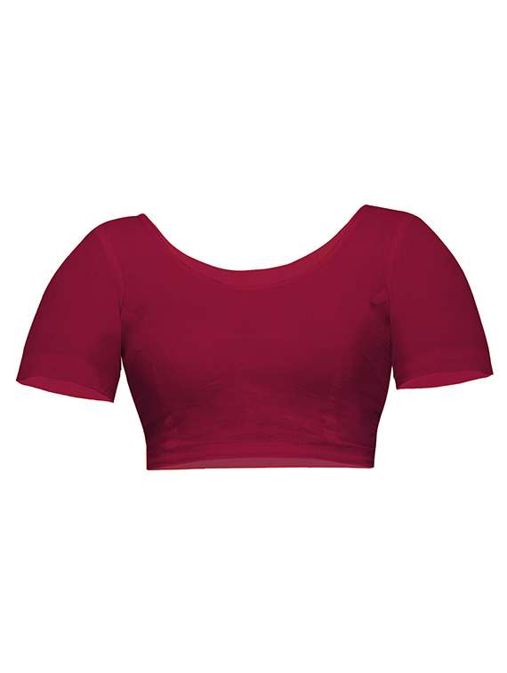 women solid handloom saree with blouse - 22094445 -  Standard Image - 4