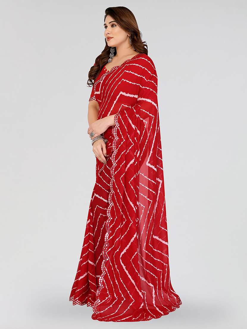 women printed casual wear saree with blouse - 22100204 -  Standard Image - 1