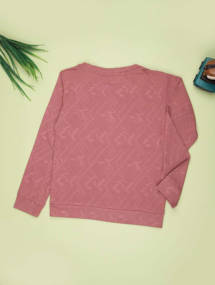 girls self designed long sleeve tee - 22100827 -  Standard Image - 1