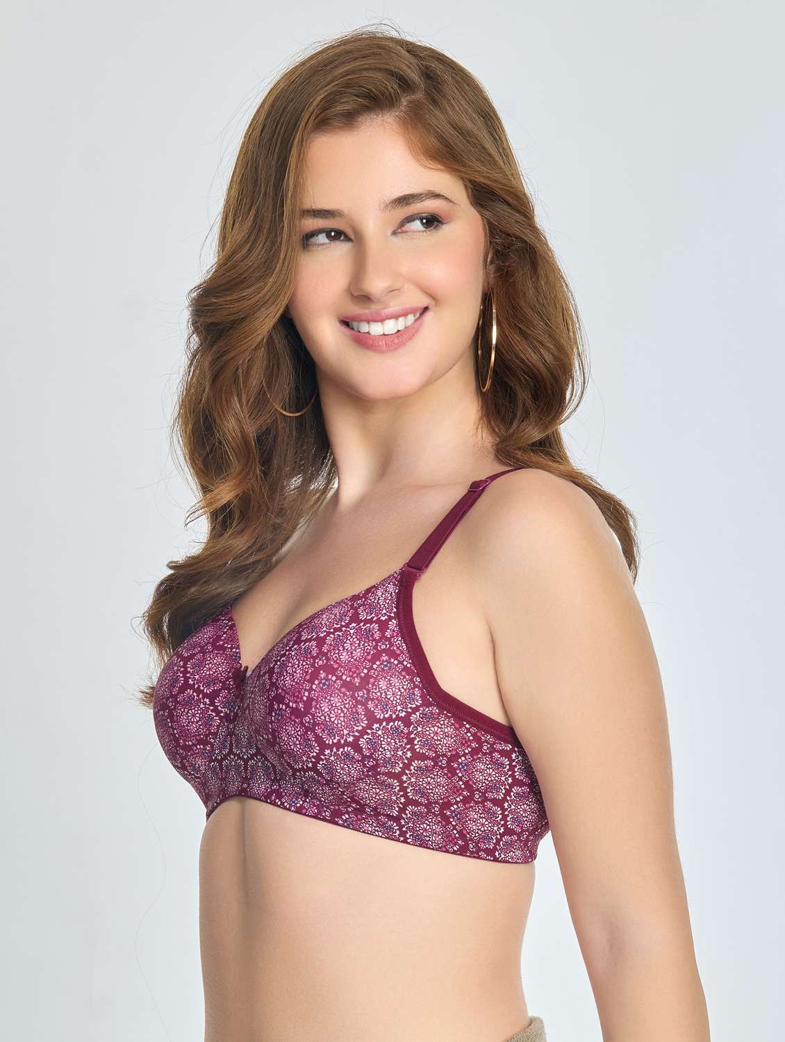 women printed lightly padded bra - 22100874 -  Standard Image - 1