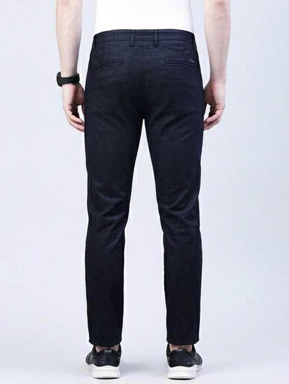 men solid mid rise sim fit chinos - 22101085 -  Standard Image - 1