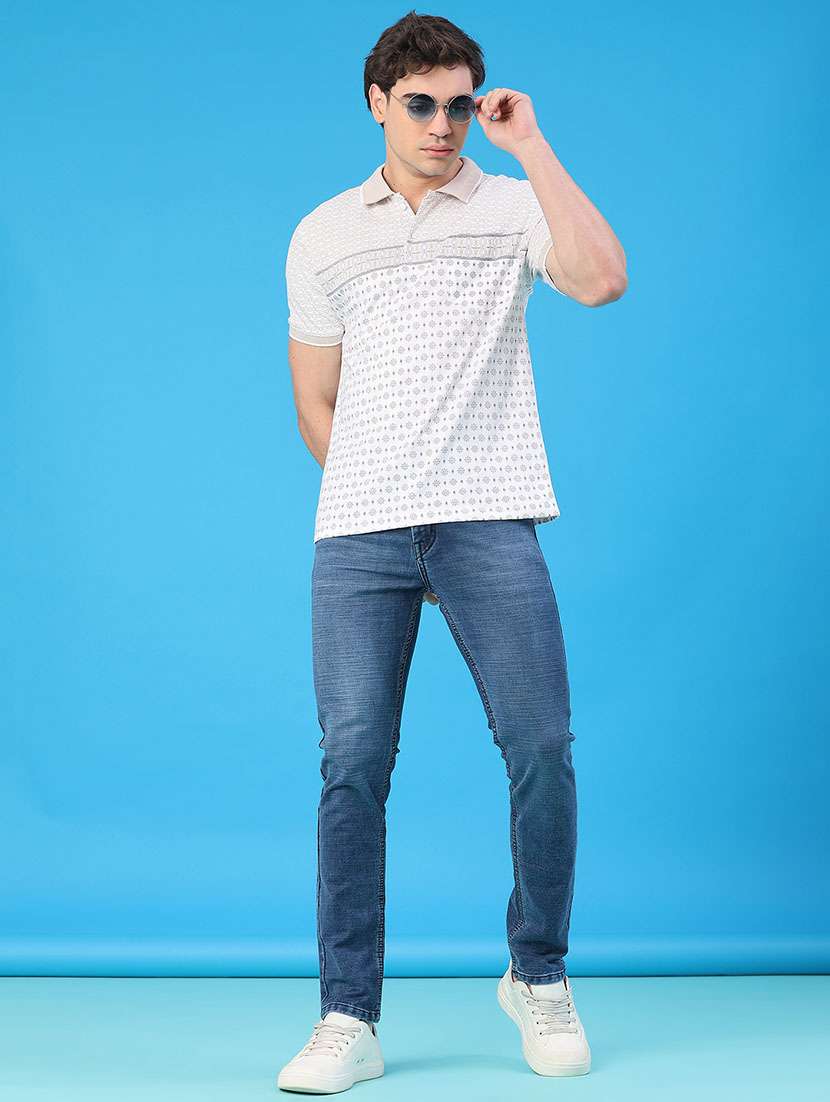 men printed short sleeve regular fit polo t-shirt - 22101152 -  Standard Image - 4