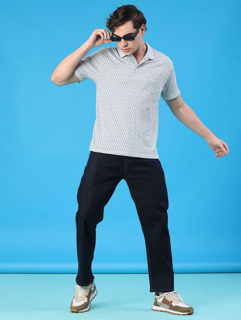 men printed short sleeve regular fit polo t-shirt - 22101153 -  Standard Image - 4