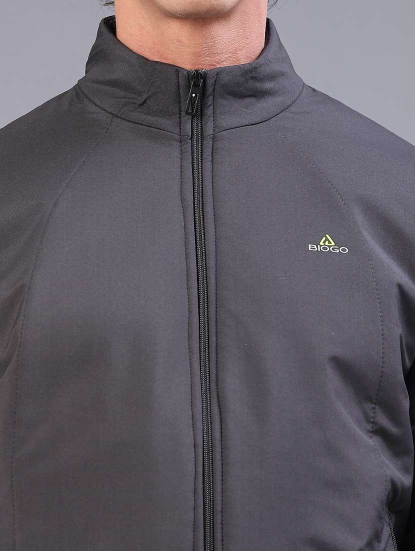 men solid long sleeve lightweight bomber jacket - 22101328 -  Standard Image - 4