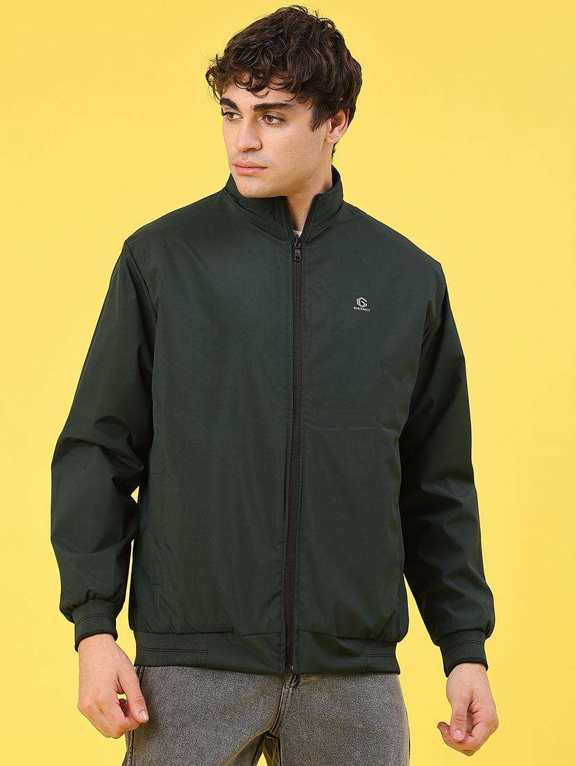 men solid long sleeve reversible bomber jacket - 22101334 -  Standard Image - 1