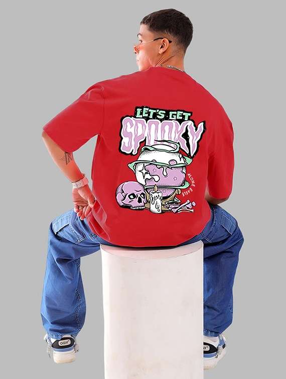 men back print short sleeve oversized t-shirt - 22101449 -  Standard Image - 4