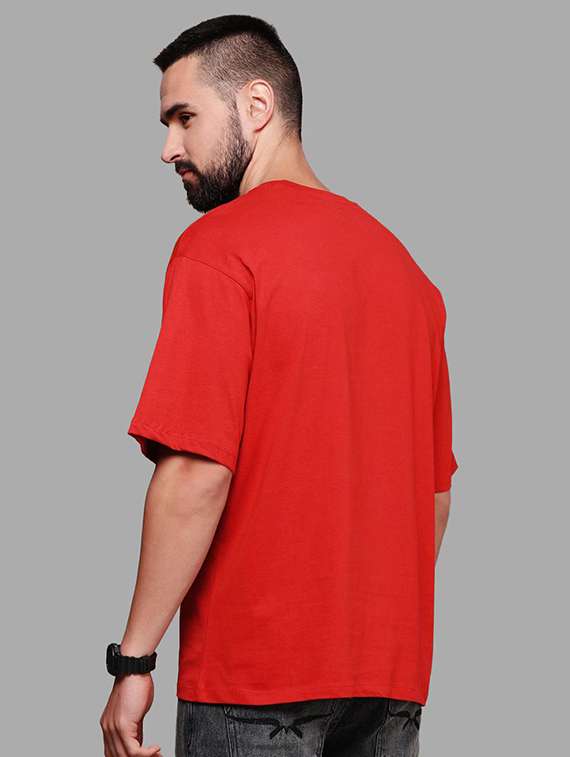 men solid short sleeve oversized t-shirt - 22101457 -  Standard Image - 1