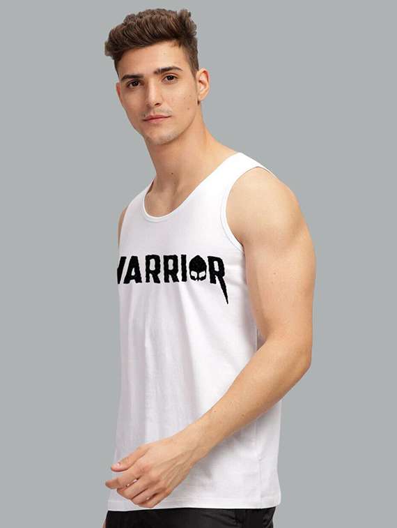 men typographic sleeveless vest - 22101480 - Standard Image - 1
