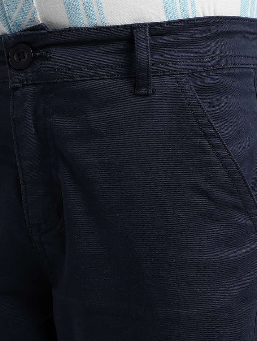 boys solid mid rise chinos - 22101517 -  Standard Image - 1