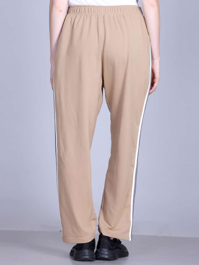 women solid mid rise relaxed fit track pant - 22101590 - Standard Image - 1