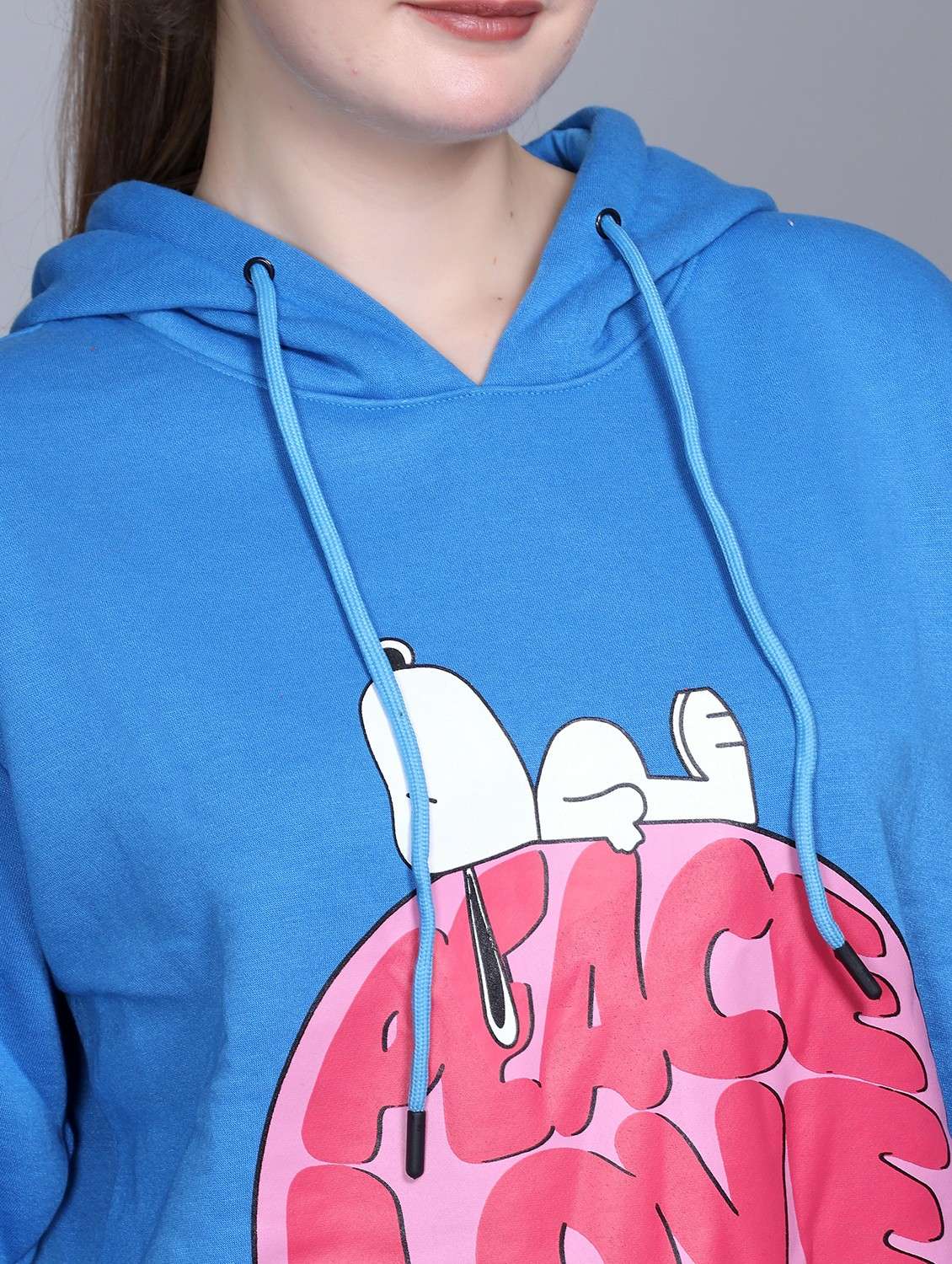 women printed long sleeve hooded sweatshirt - 22101596 -  Standard Image - 4