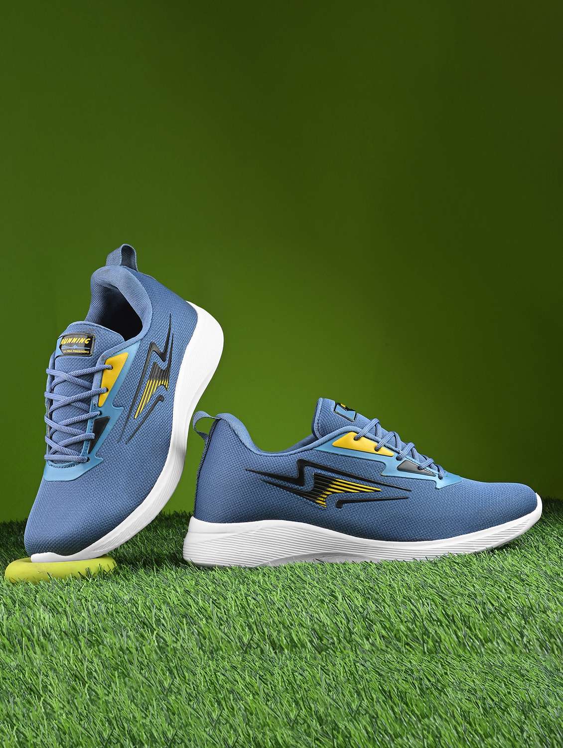 men blue lace up sport shoe