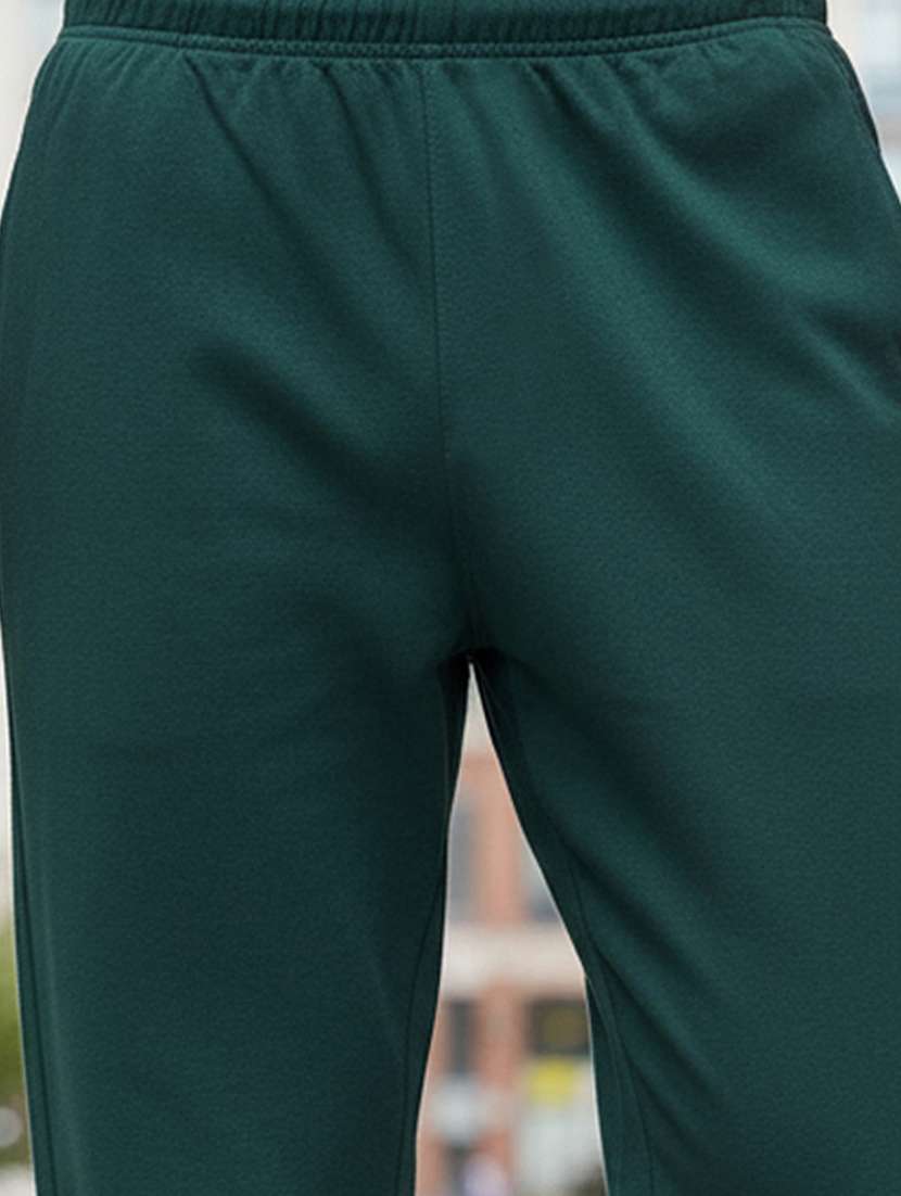 men solid mid rise full length track pant - 22101695 -  Standard Image - 4