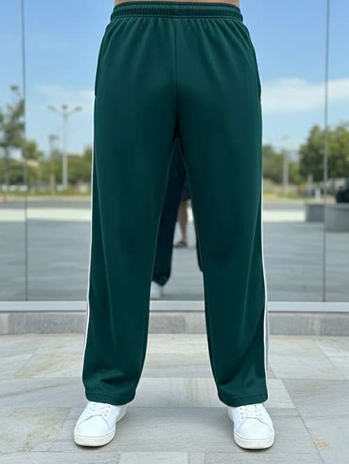 men side taped mid rise full length track pant - 22101697 - Standard Image - 0