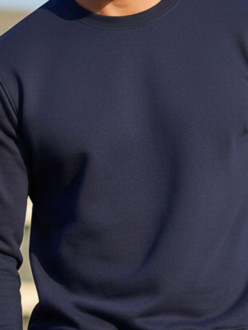 men solid long sleeve regular fit sweatshirt - 22101731 -  Standard Image - 4