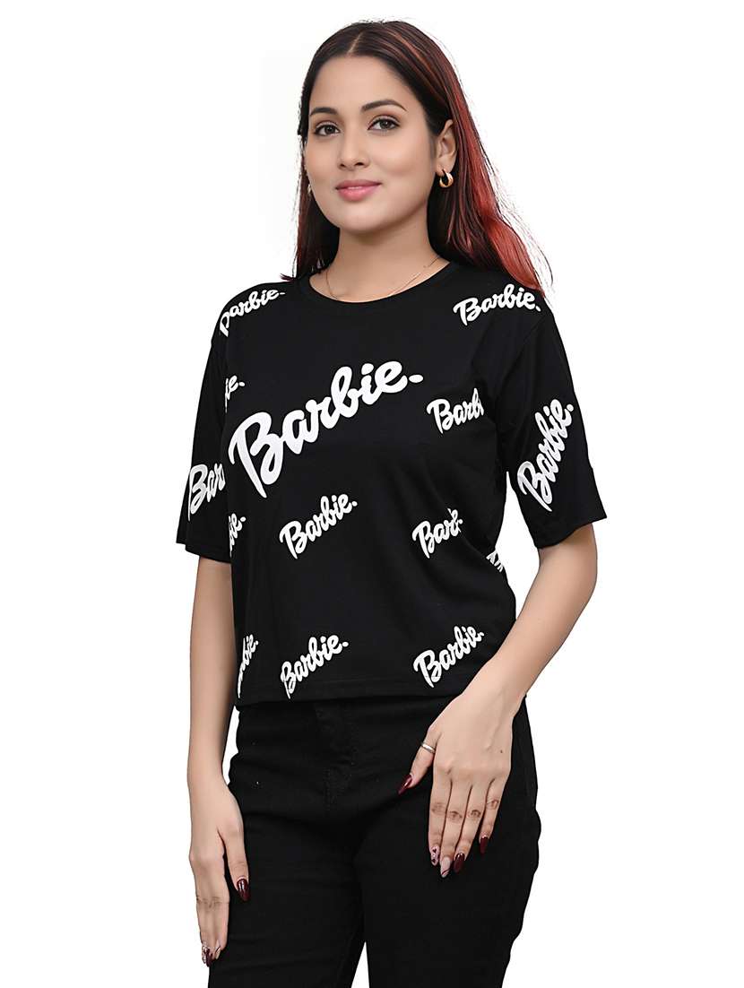 women printed short sleeve regular fit t-shirt - 22101793 - Standard Image - 1