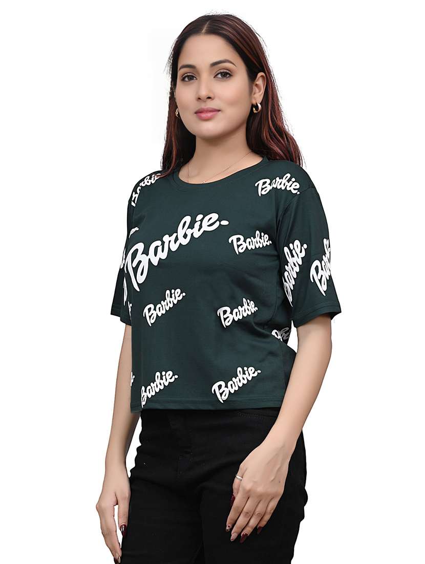 women printed short sleeve regular fit t-shirt - 22101794 -  Standard Image - 1