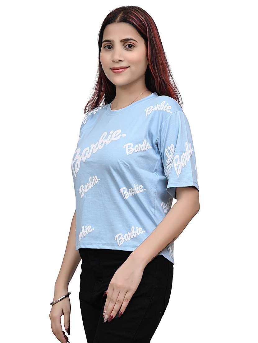women printed short sleeve regular fit t-shirt - 22101795 - Standard Image - 1