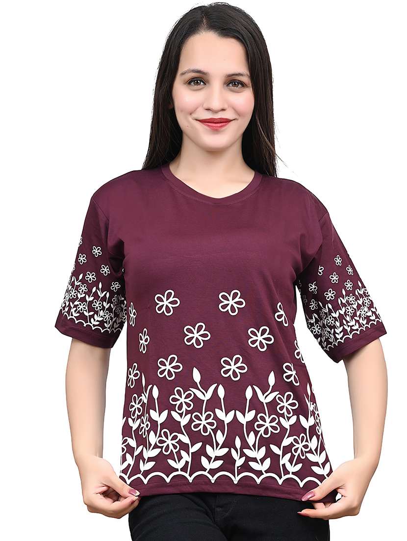 women embroidered short sleeve top