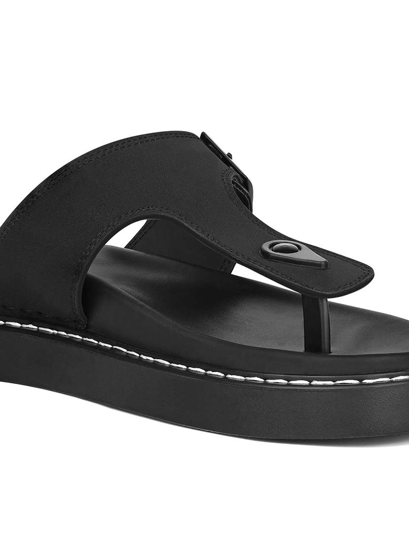 men solid toe seperator sandal - 22101908 -  Standard Image - 4