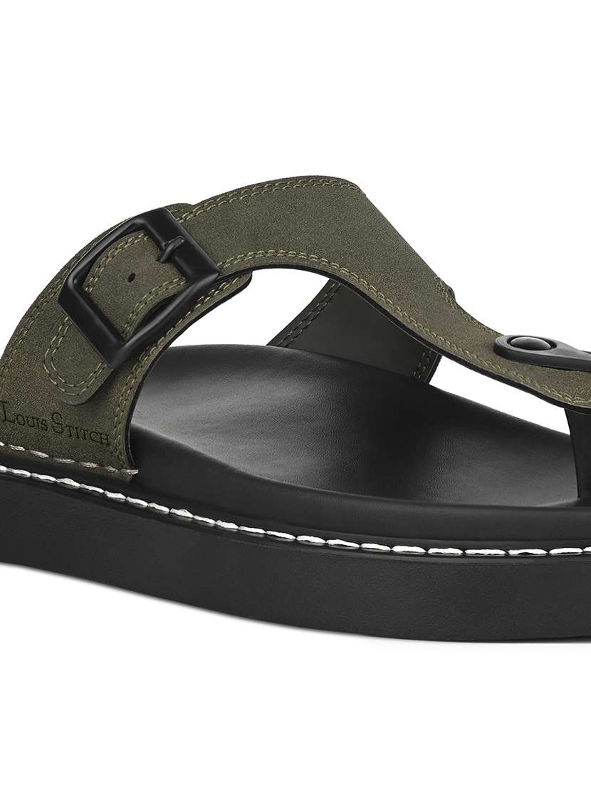 men solid toe seperator sandal - 22101909 -  Standard Image - 4