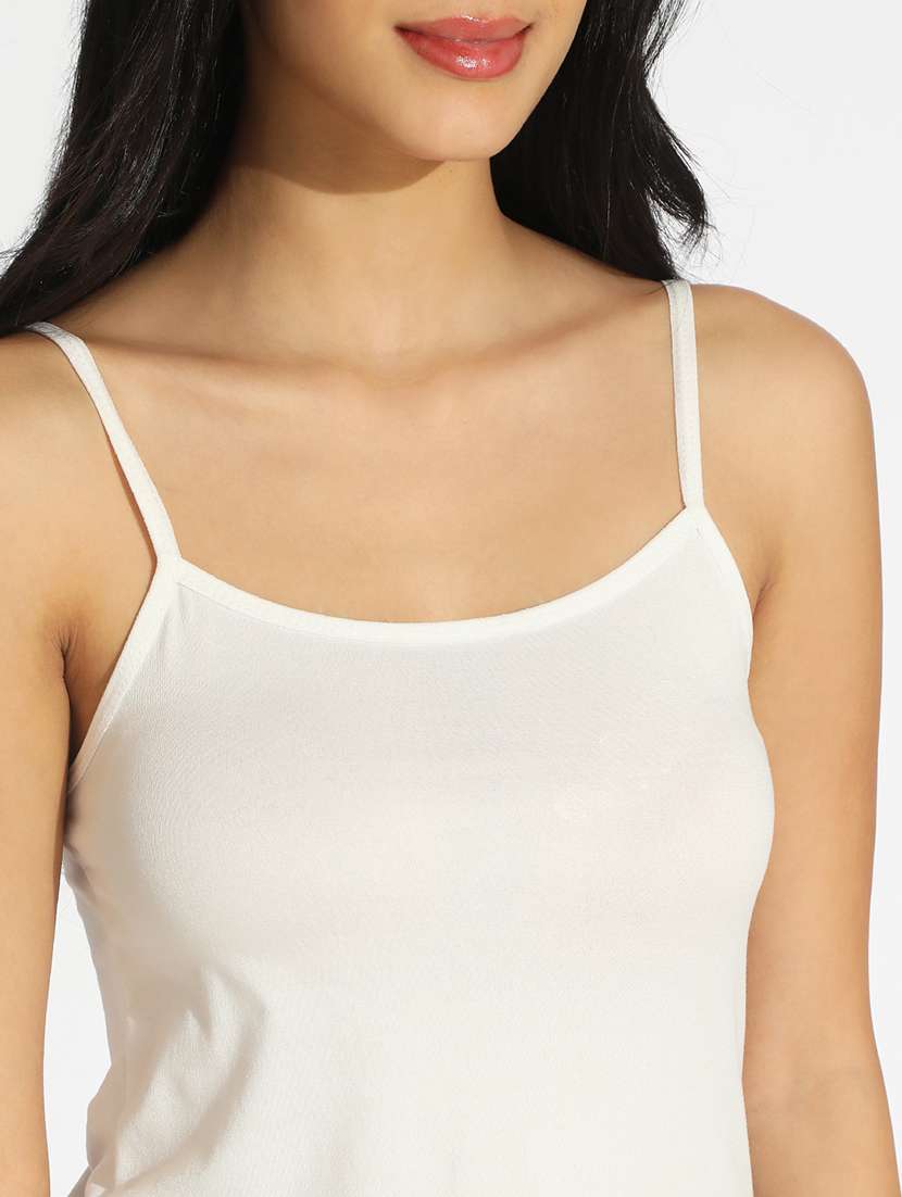 women's floral white semi sheer top with speghetti - 22101937 - Standard Image - 6