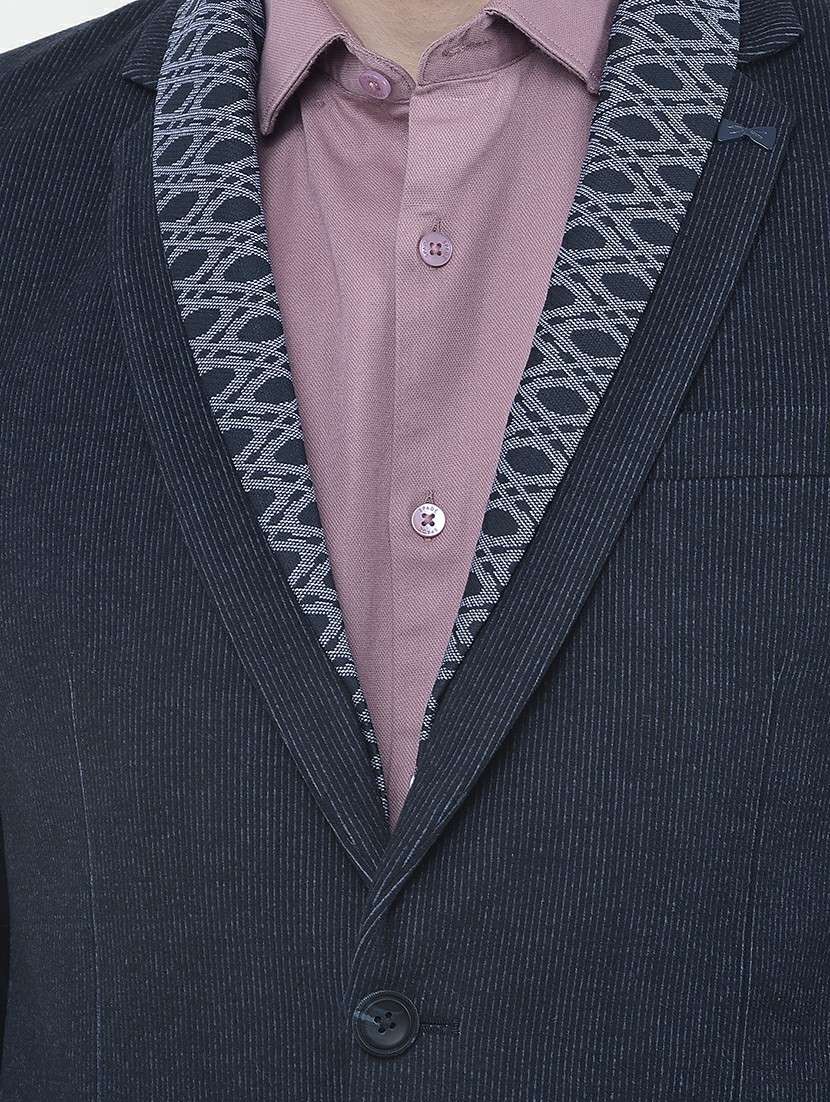 men lapel collar single breasted casual blazer - 22101958 -  Standard Image - 6
