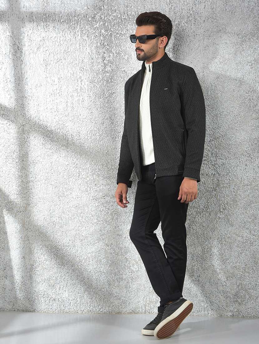men self design long sleeve casual jacket - 22101976 -  Standard Image - 6