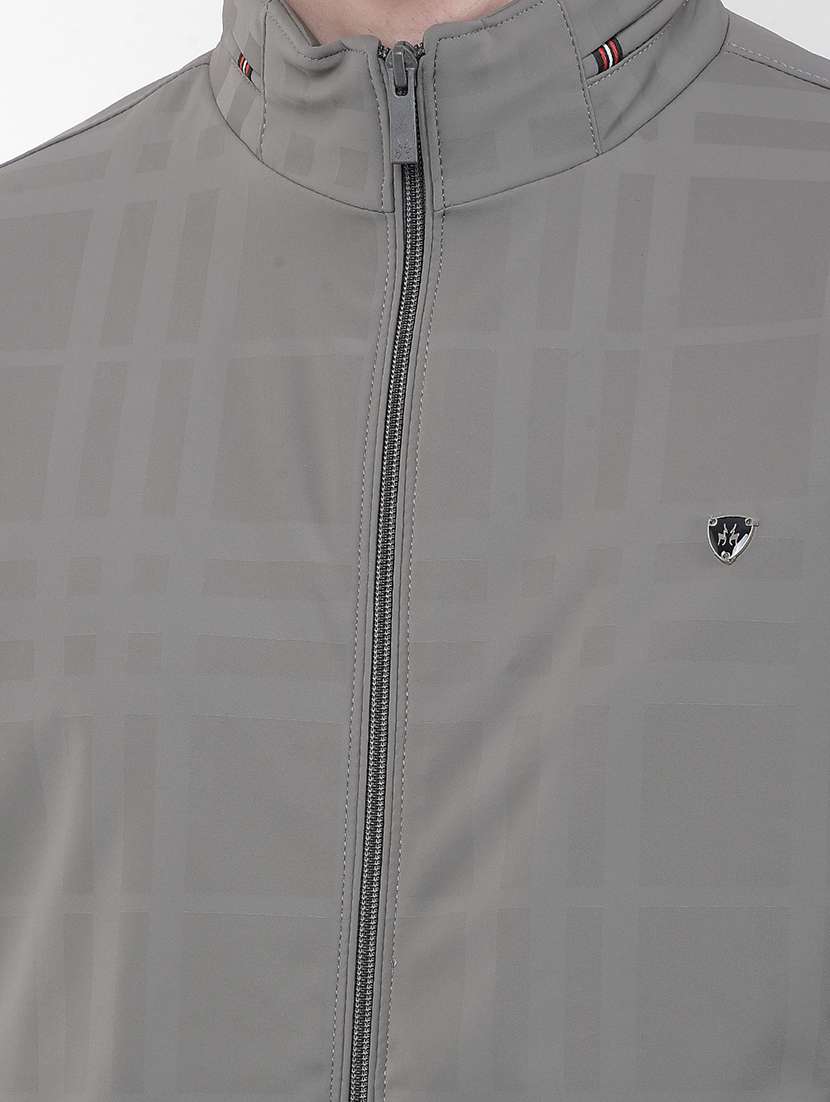 men checkered long sleeve puffer jacket - 22101990 -  Standard Image - 6