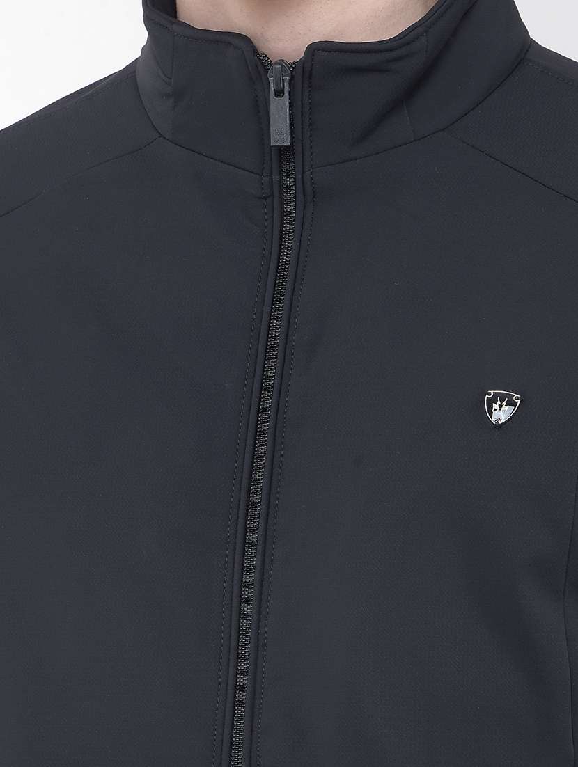 men solid long sleeve puffer jacket - 22101992 -  Standard Image - 6