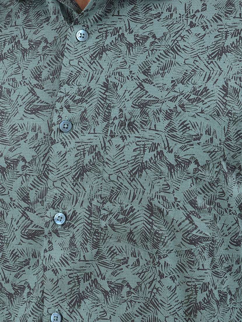 men printed long sleeve regular fit casual shirt - 22102066 -  Standard Image - 6