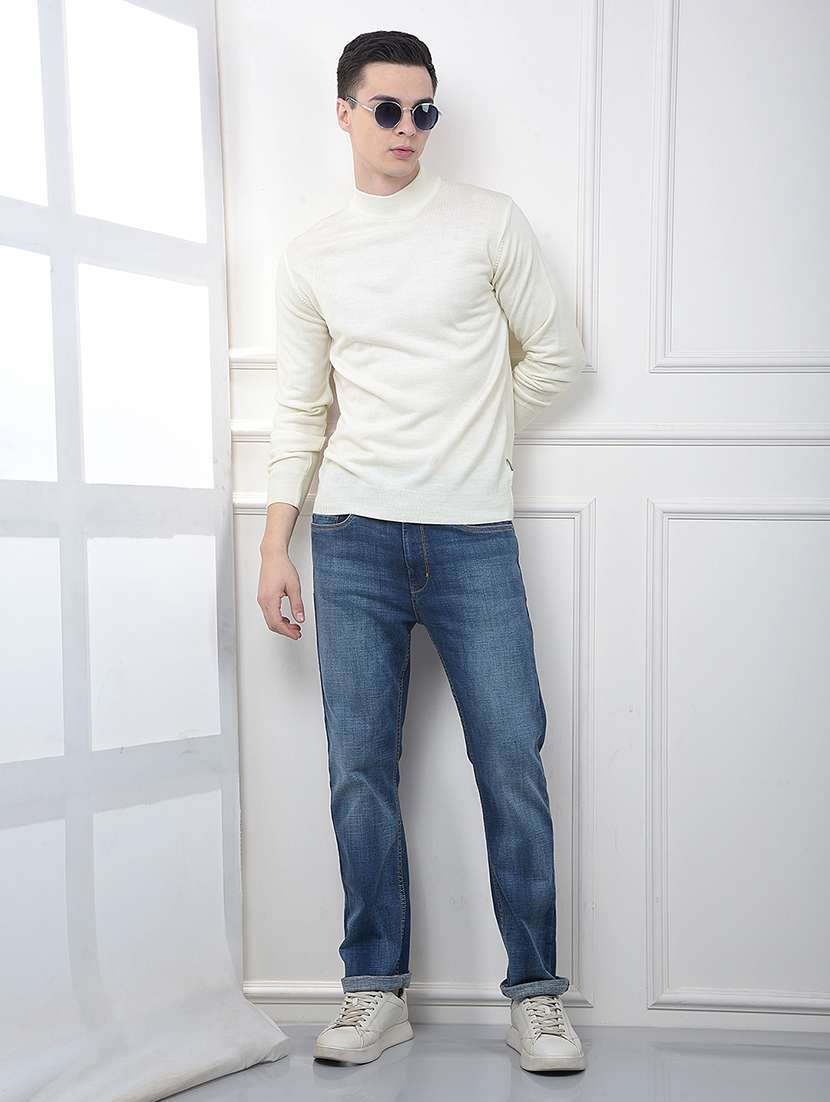 men solid long sleeve pullover - 22102089 -  Standard Image - 4