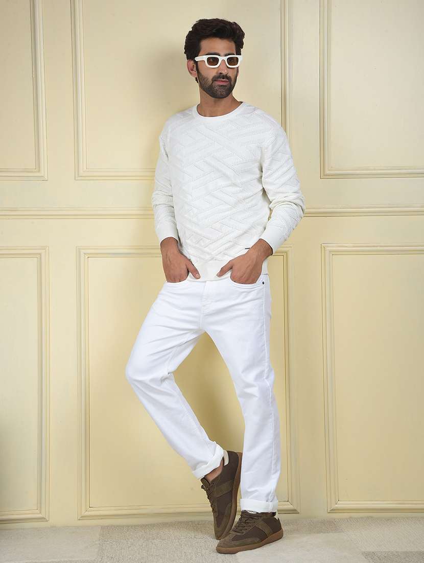 men self designed long sleeve pullover - 22102092 -  Standard Image - 6
