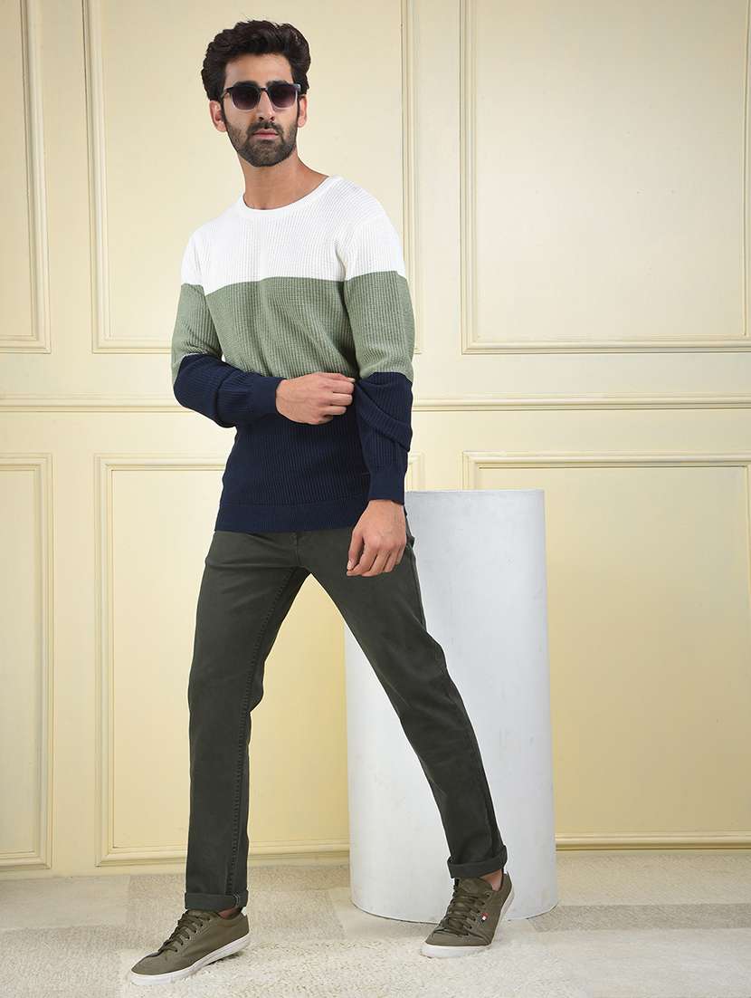 men color blocked long sleeve pullover - 22102096 -  Standard Image - 6