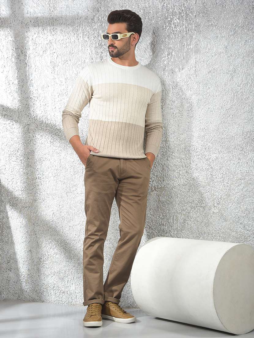 men color blocked long sleeve pullover - 22102105 -  Standard Image - 6