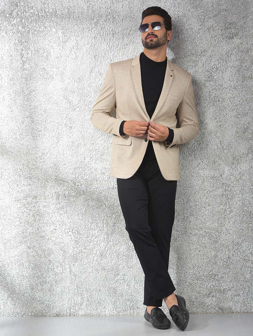 men solid mid rise flat front chinos trouser - 22102116 -  Standard Image - 4