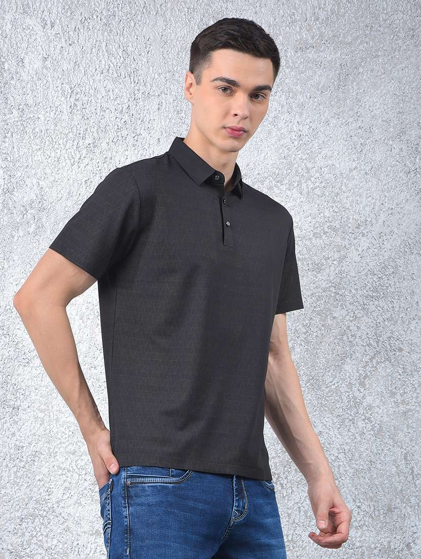 men printed short sleeve regular fit polo t-shirt - 22102132 - Standard Image - 1