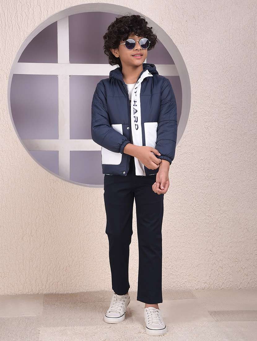 boys long sleeve quilted hooded jacket - 22102145 -  Standard Image - 6