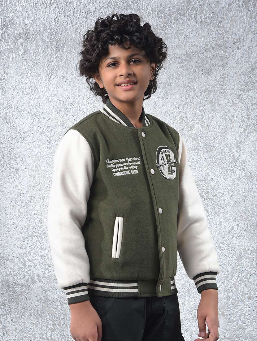 boys long sleeve varsity jacket - 22102149 -  Standard Image - 1